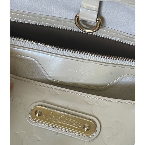 Louis Vuitton Wilshire Boulevard Vernis Tote Cream Patent Leather - Picture 2 of 12